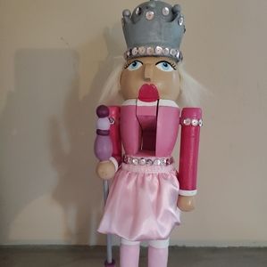 Hand Painted Nutcracker pretty in pink